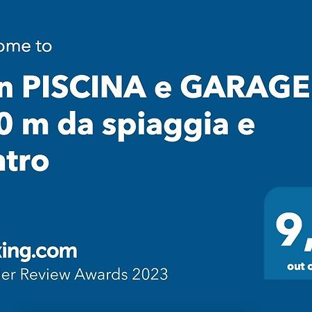 Con Piscina E Garage A 300 M Da Spiaggia E Centro Torre dell'Orso Exterior photo
